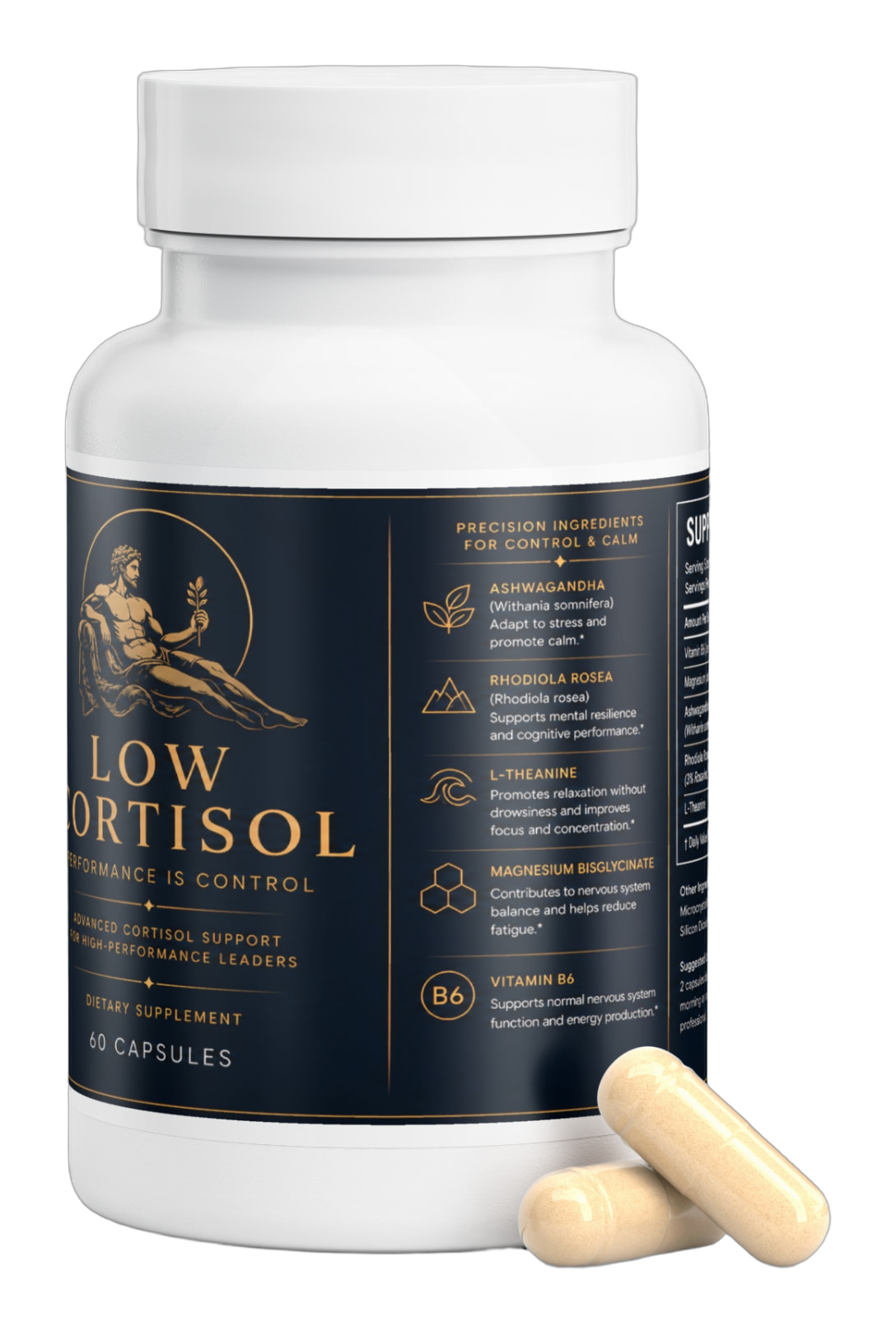 Frasco y caja de LOW CORTISOL